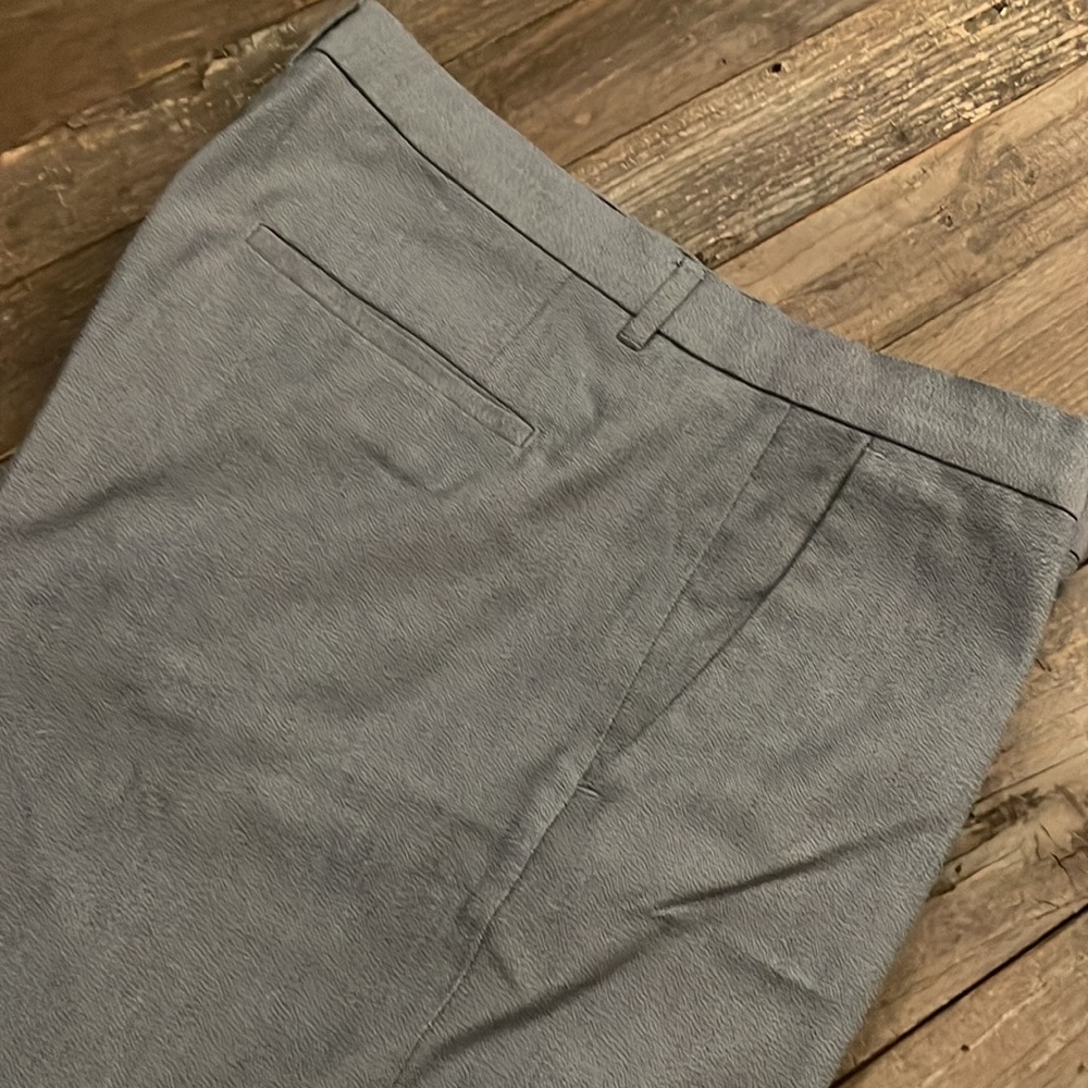 Calvin Klein cotton dress pants. 34” waist, 32”inseam.  Light grey - Picture 3 of 3